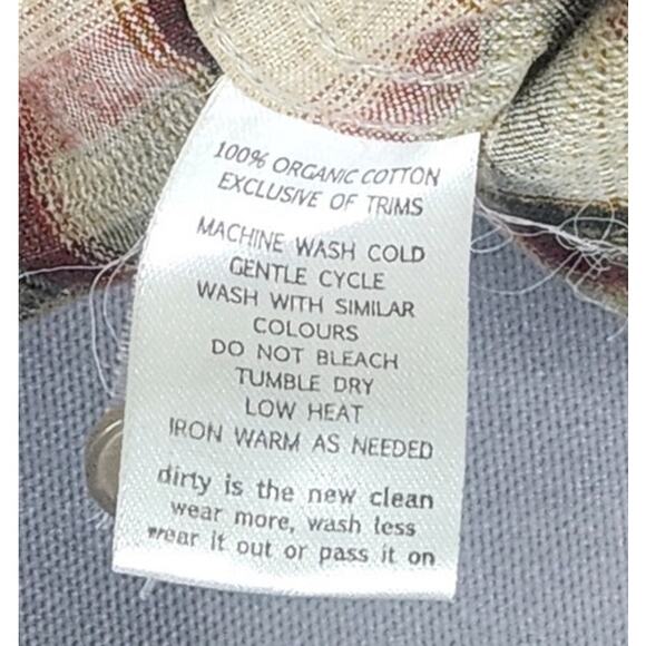 Horny Toad Men's Medium Long sleeve button up organic 100% cotton plaid shirt - Picture 9 of 9